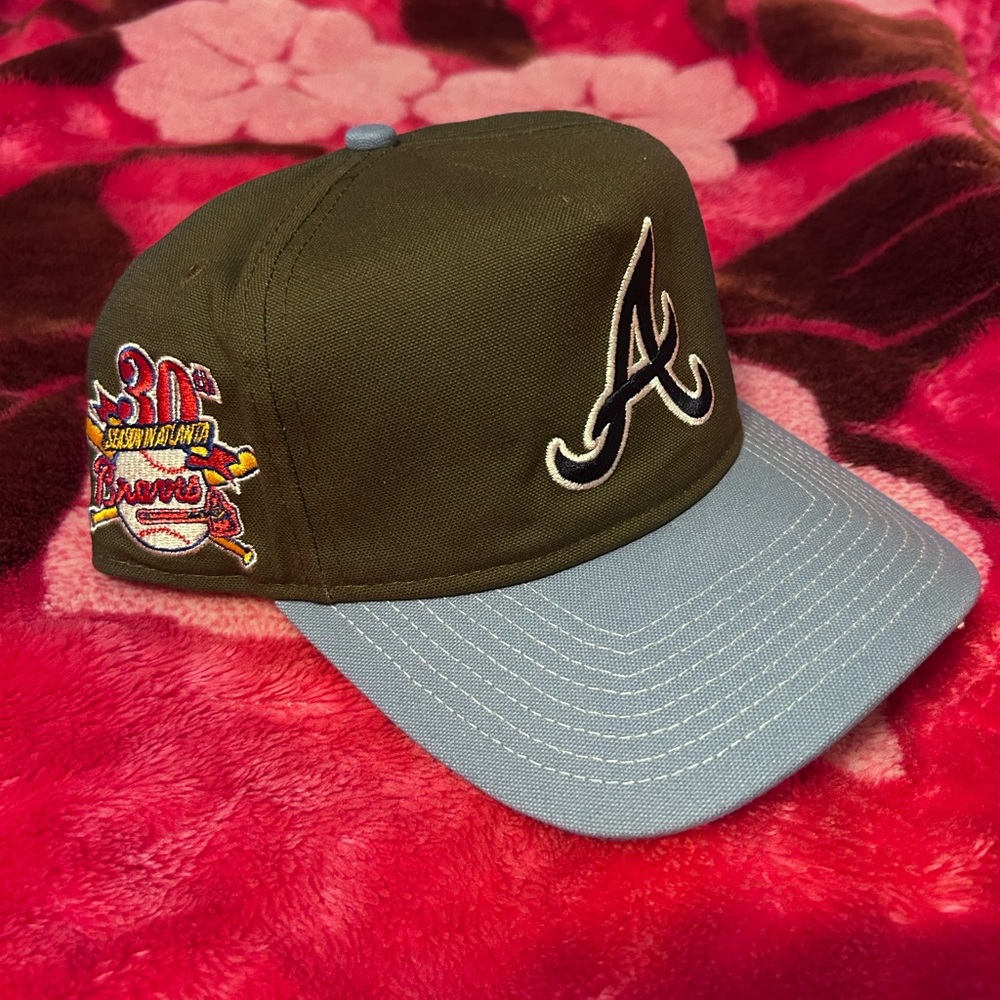 Atlanta Braves New Era Black Adjustable Cap